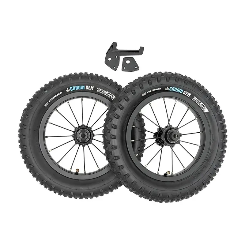 Kids Ride Shotgun Dirt Hero 12-inch Wheel Kit in Black