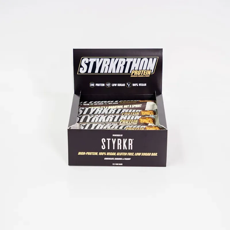 STYRKR - Styrkrthon - Caramel Peanuts And Chocolate X12 Recovery Bar