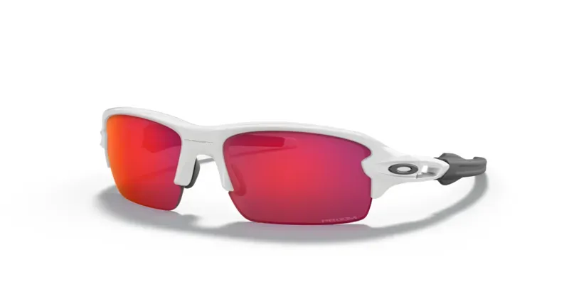 Oakley Flak Xs Youth Fit OO-9005-04 In Prizm Field Lenses/Polished White Frame