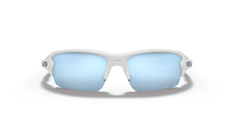 Oakley Flak Xs Youth Fit OO-9005-06 In Prizm Deep Water Polarized Lenses/Polished White Frame-1