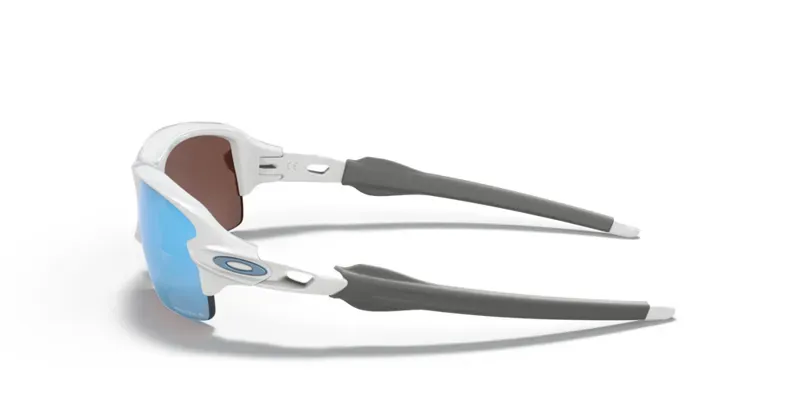 Oakley Flak Xs Youth Fit OO-9005-06 In Prizm Deep Water Polarized Lenses/Polished White Frame-2