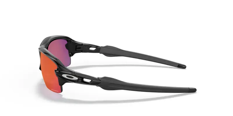 Oakley Flak Xs Youth Fit OO-9005-12 In Prizm Field Lenses/Polished Black Frame-2