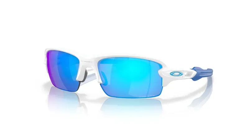 Oakley Flak Xs Youth Fit OO-9005-16 In Prizm Sapphire Lenses/Matte White Frame