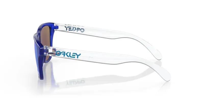 Oakley Frogskins Xs Youth Fit OO-9006-34 In Prizm Sapphire Lenses/Crystal Blue Frame-2