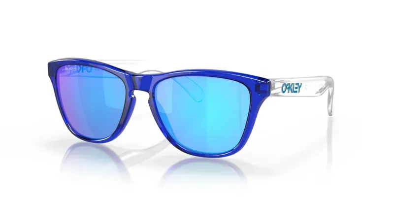 Oakley Frogskins Xs Youth Fit OO-9006-34 In Prizm Sapphire Lenses/Crystal Blue Frame