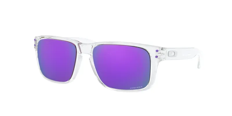 Oakley Holbrook Xs Youth Fit OO-9007-10 In Prizm Violet Lenses/Polished Clear Frame