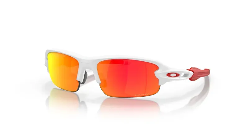 Oakley Flak Xxs Youth Fit OO-9008-10 In Prizm Ruby Lenses/Matte White Frame