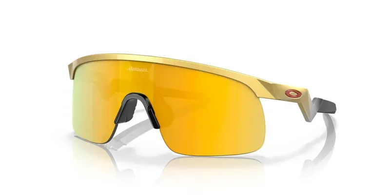 Oakley Resistor Youth Fit OO-9010-08 Patrick Mahomes II Collection In Prizm 24k Lenses/Olympic Gold Frame