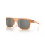 Oakley Leffingwell OO-9100-19 In Prizm Black Polarized Lenses/Matte Transparent Ginger Frame