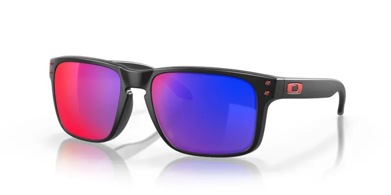 Oakley Holbrook OO-9102-36 In Red Iridium Lenses/Matte Black Frame
