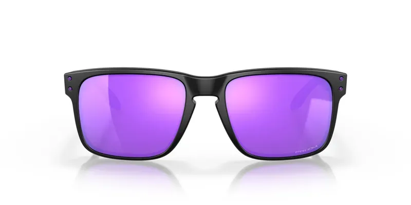 Oakley Holbrook OO-9102-K6 In Prizm Violet Lenses/Matte Black Frame-1