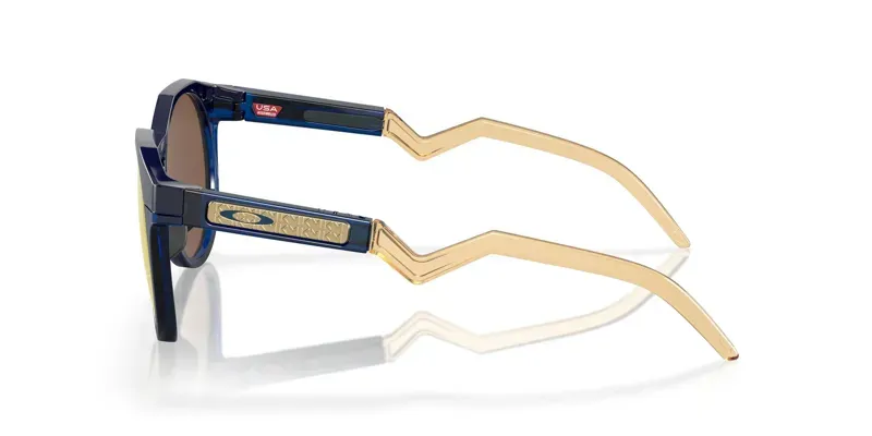 Oakley Kylian Mbappé Signature Series HSTN OO-9242-11 In Prizm 24k Polarized Lenses/Navy/Transparent Blue Frame-2