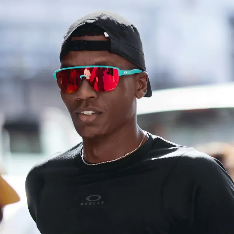 Oakley Corridor OO9248-04 In Prizm Ruby Lenses/Matte Celeste Frame