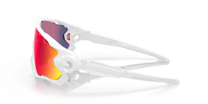 Oakley Jawbreaker OO-9290-55 In Prizm Road Lenses/Polished White Frame-2