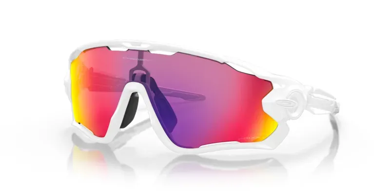 Oakley Jawbreaker OO-9290-55 In Prizm Road Lenses/Polished White Frame