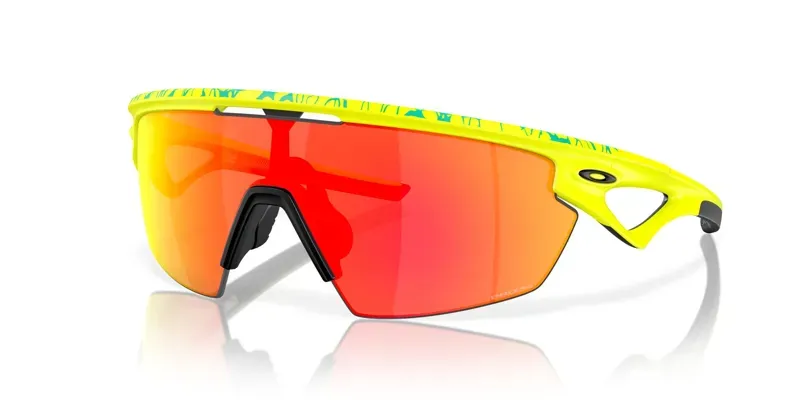 Oakley Sphaera OO4903-14 In Prizm Ruby Lenses/Tennis Ball Yellow Frame