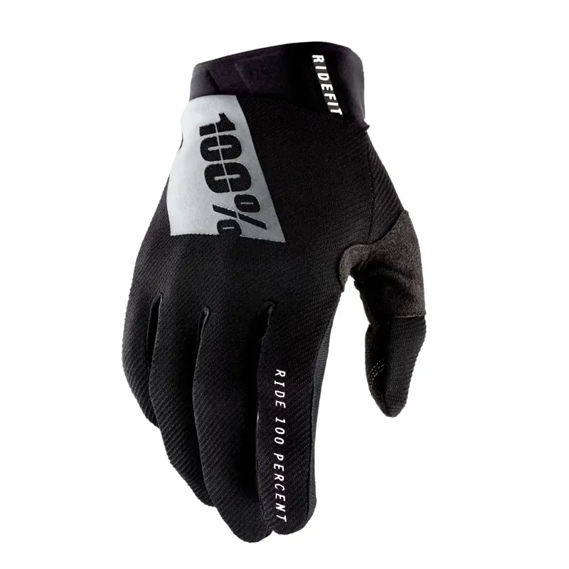 100% Ridefit Gloves in Black