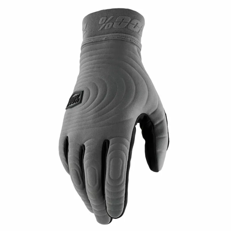 100% Brisker Xtreme Gloves Charcoal