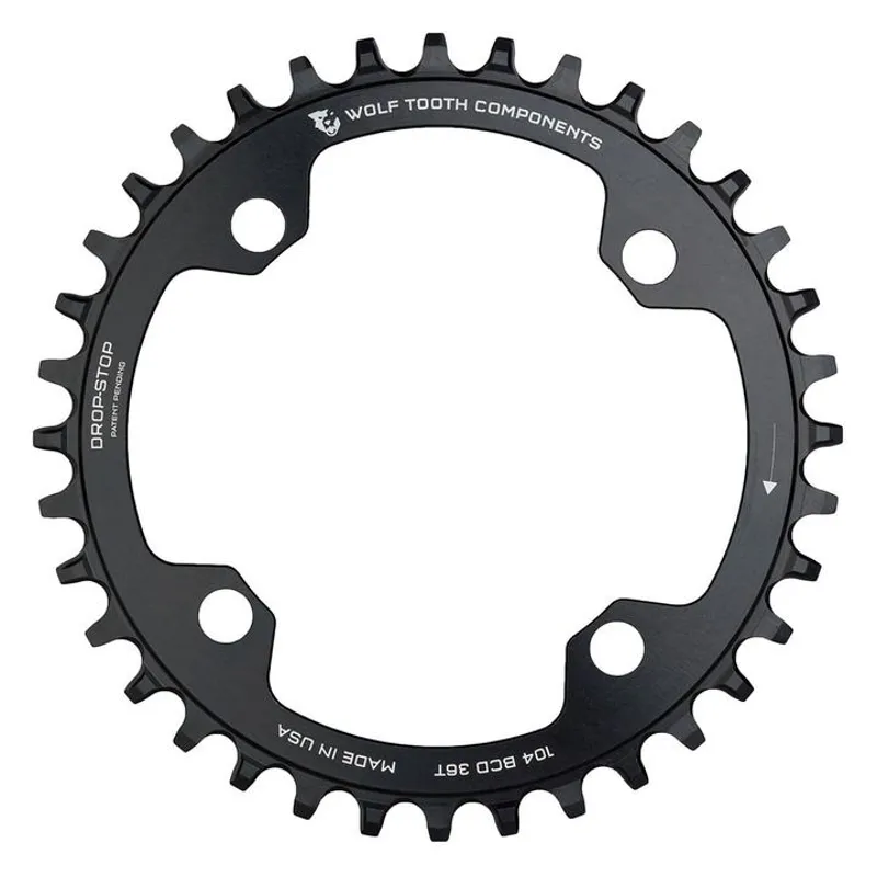 Wolf Tooth 104 BCD Shimano 12 Speed Chainring in Black