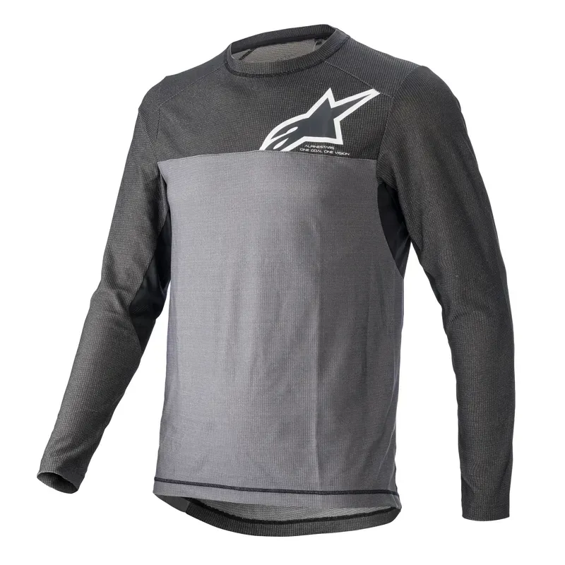Alpinestars Alps 8.0 V2 Long Sleeve Jersey in Anthracite Black/White