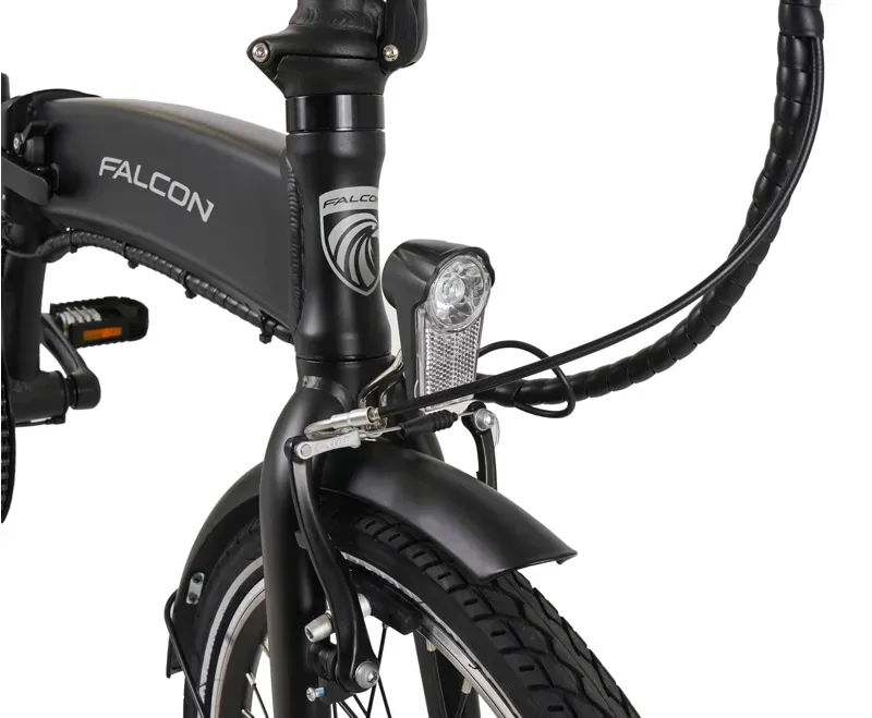 Falcon Flow Electric Folding Bike Black one size-5