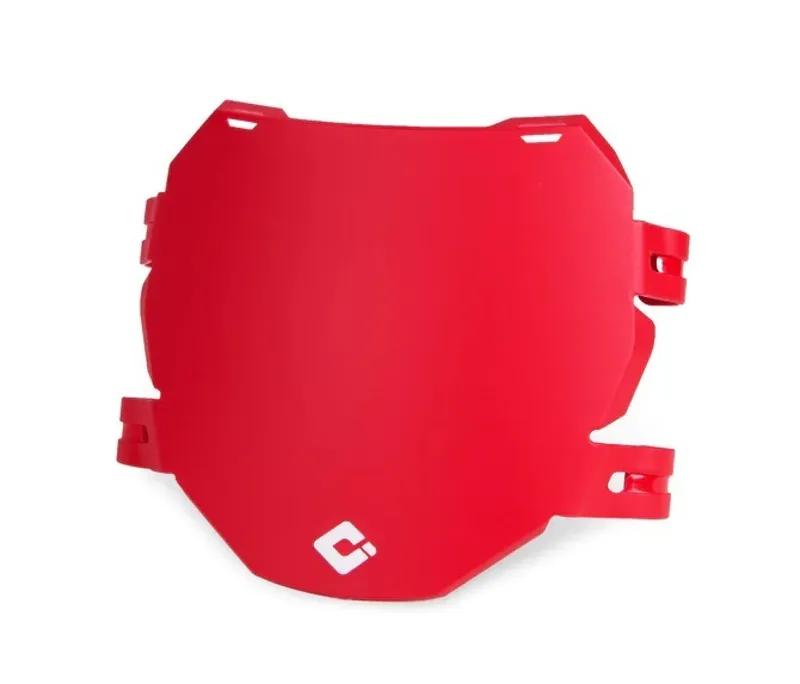 Odi DH MTB Number Plate in Red