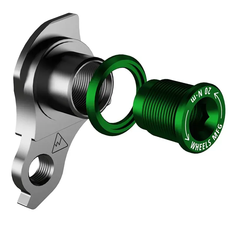 Wheels Manufacturing Dropout 404-02 UDH Derailleur Hanger in Green-1
