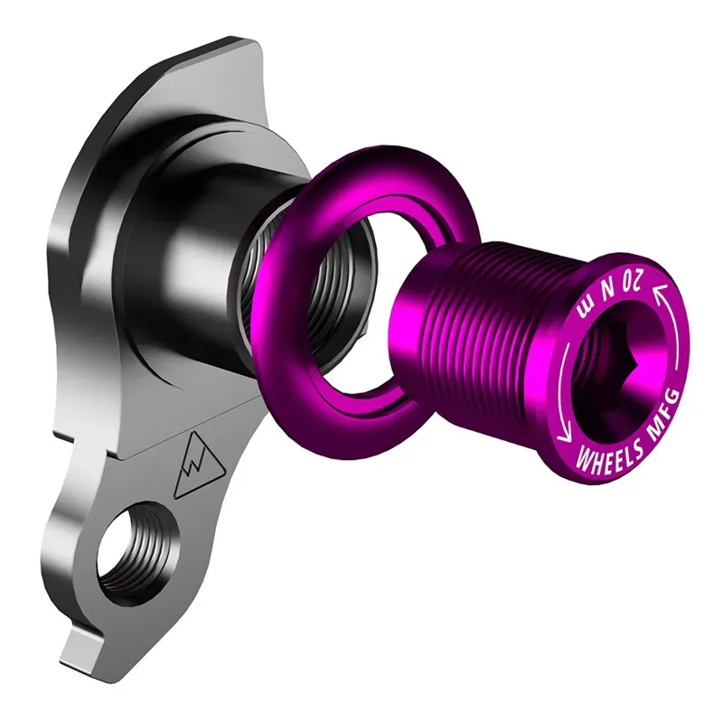 Wheels Manufacturing Dropout-487 Derailleur Hanger in Purple-1