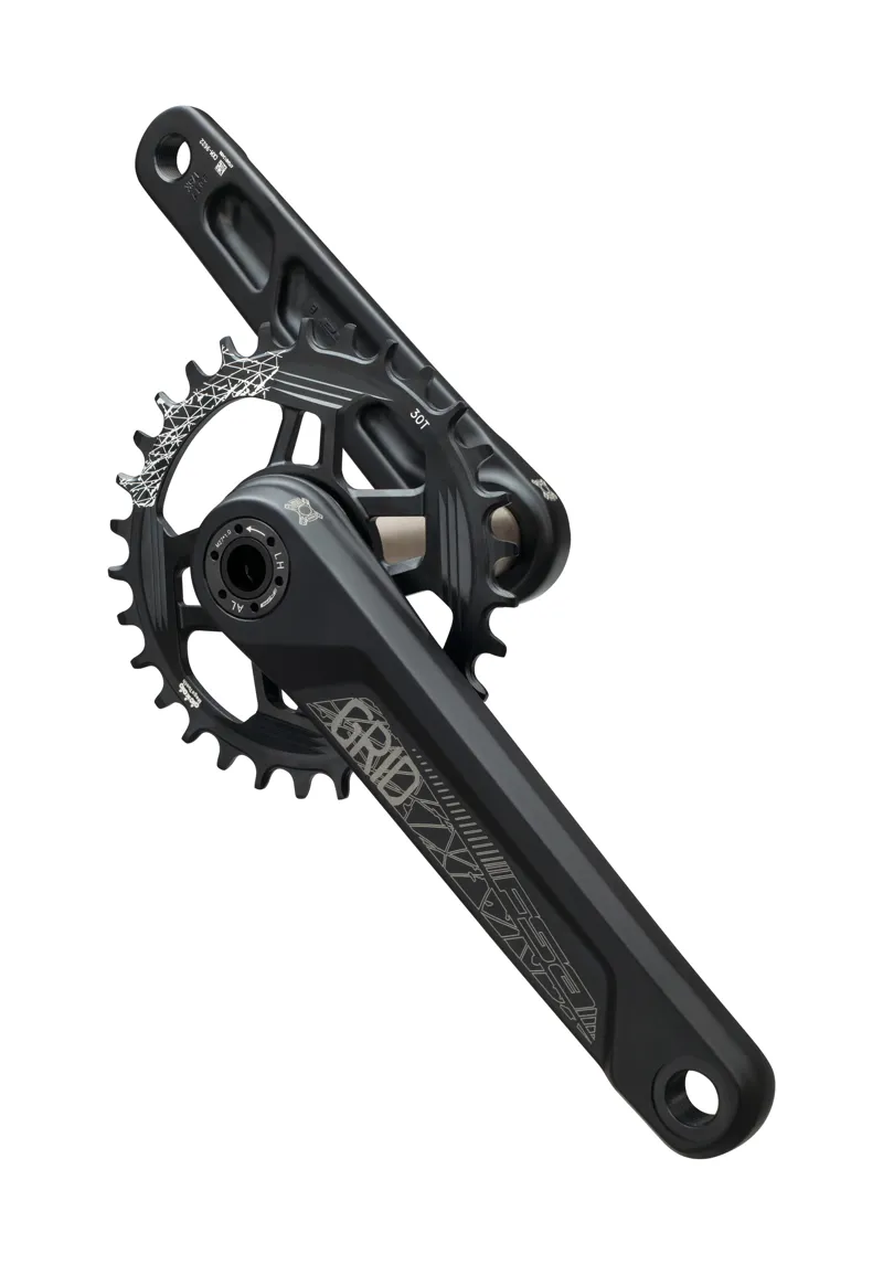 FSA Grid Modular MegaExo 2x11 Alloy Mountain Bike Chainset in Black