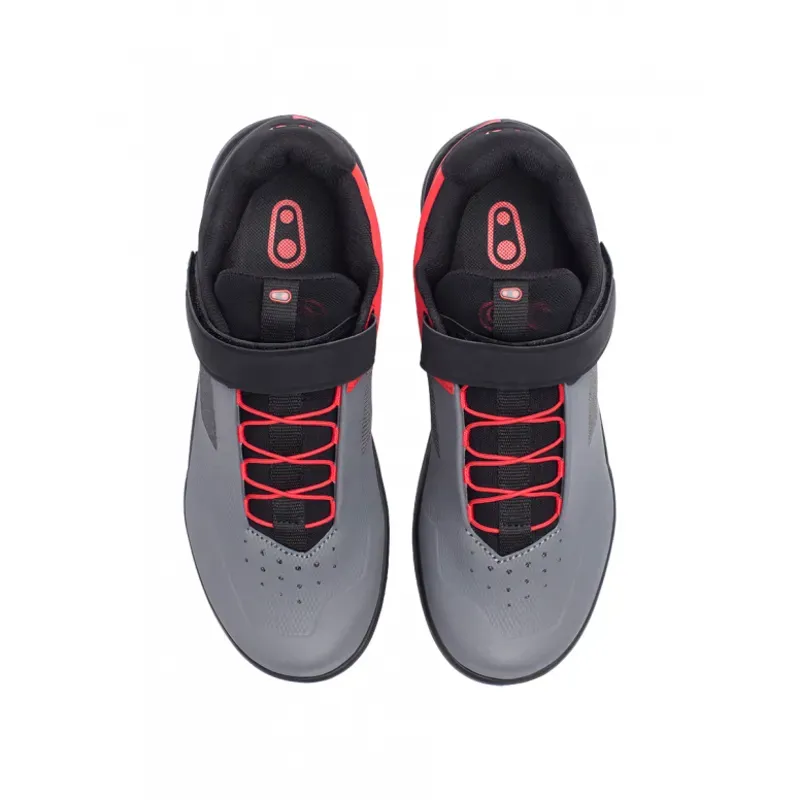 Crankbrothers Shoes Stamp Speed Lace Grey/Black/Red-3