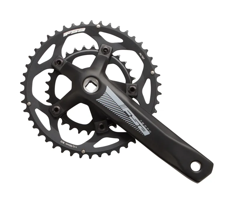 FSA Tempo Adventure JIS 2x10 46/30t 165mm Chainset In Black