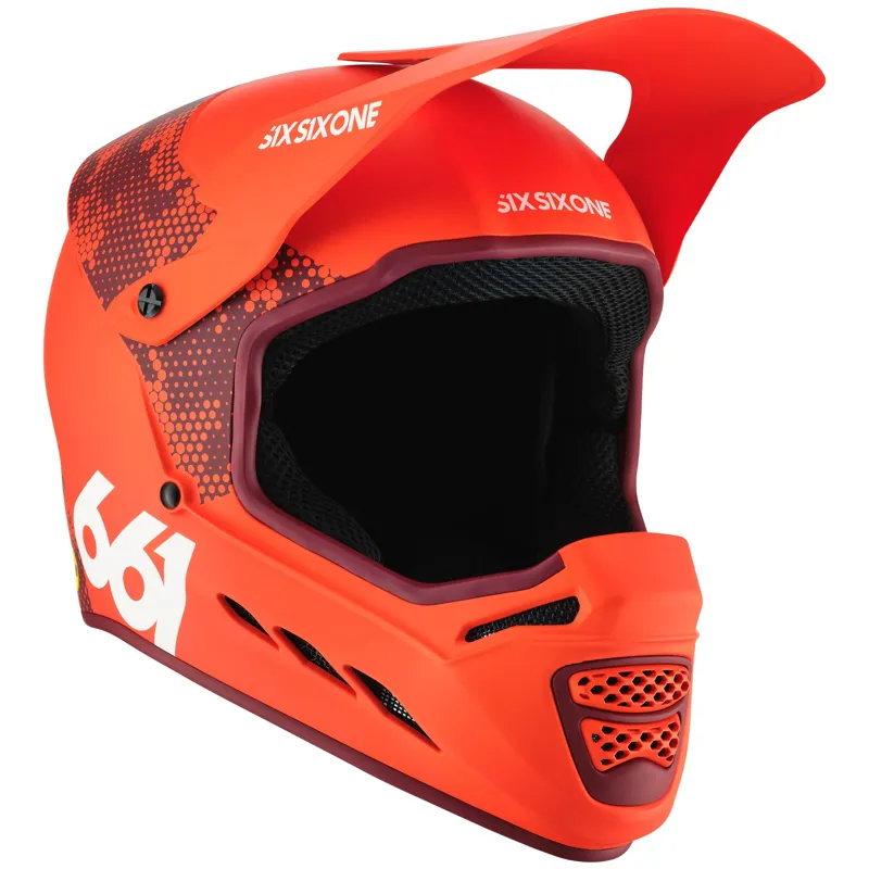 SixSixOne Reset MIPS Helmet in Digi Orange