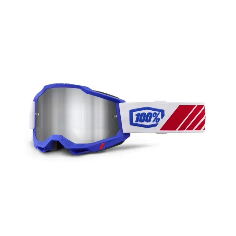 100% Accuri 2 Mirror Silver Lens Goggles in Kolby