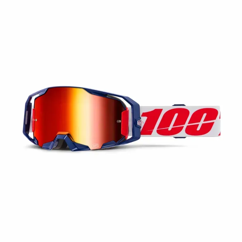 100% ARmatic Mirror Red Lens Goggles in Mach Z