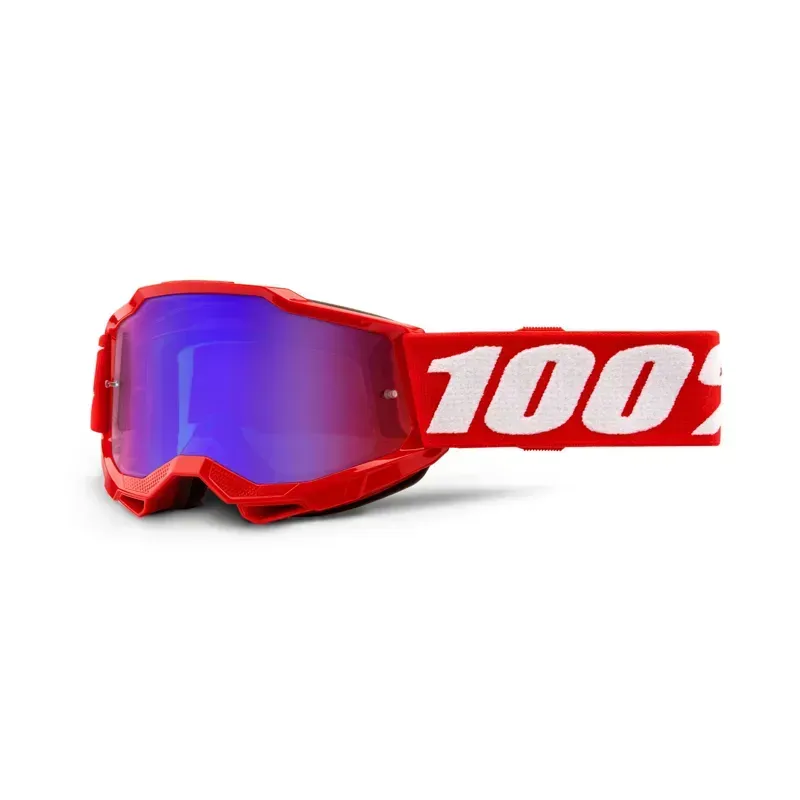 100% Accuri 2 Mirror Red Lens Youth Goggles in Red