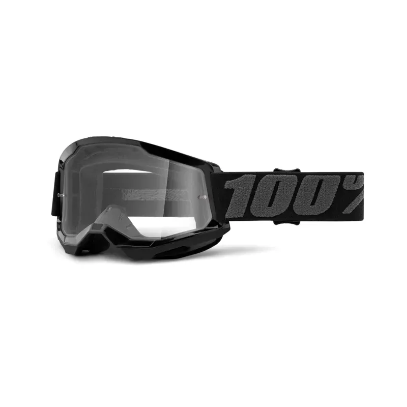 100 Strata 2 Goggle Black / Clear Lens