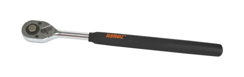 IceToolz 350mm Two-way Ratchet Wrench Driver in Black/Silver