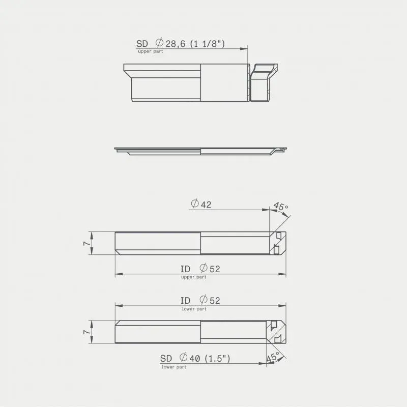 Acros IS52/IS52 Bearing Set A02 Integrated Cable Routing-4