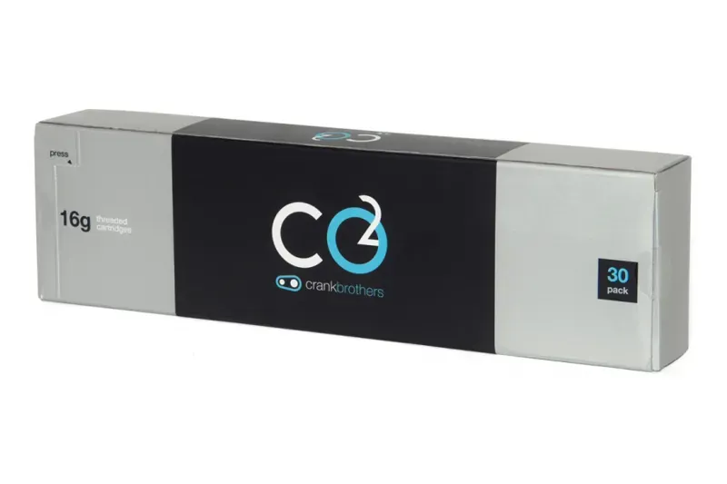 CO2 Cartridge 25g Bulk Pack Silver/Black