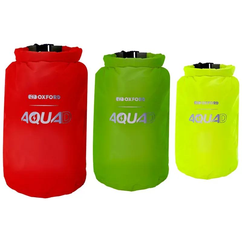 Oxford Aqua D Dry Bags in Red/Green/Yellow