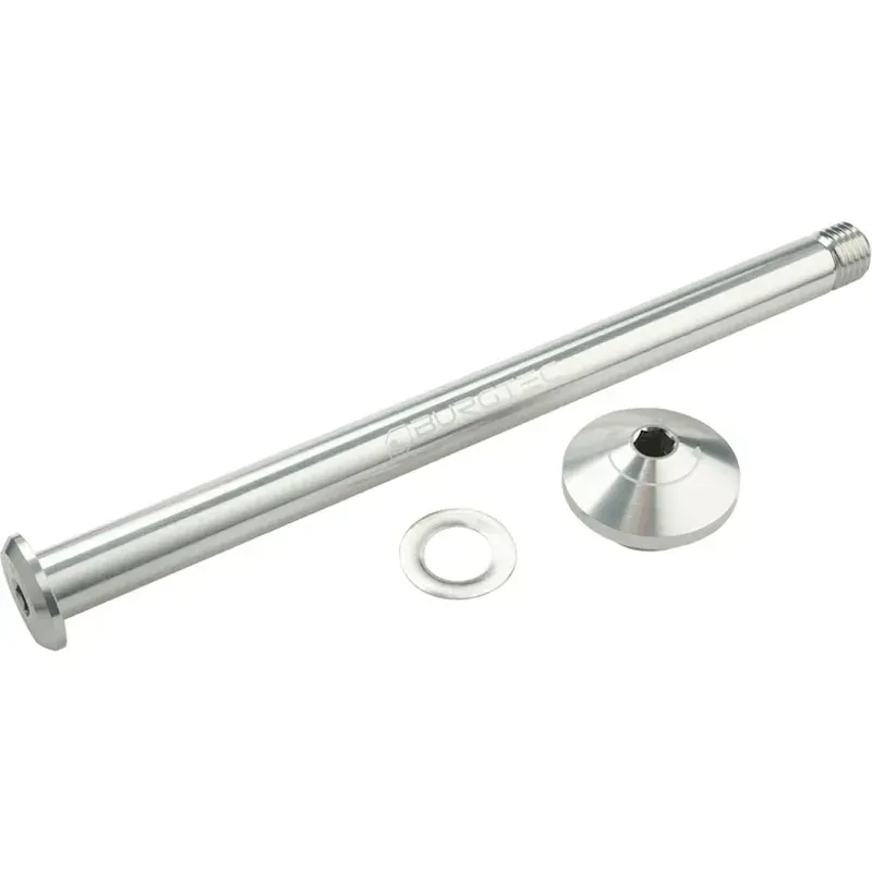 Burgtec Yeti Boost 12x170mm Rear Axle in Rhodium Silver