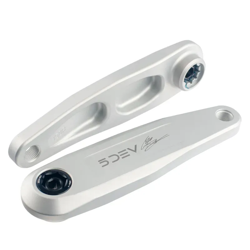 5Dev Cam Zink eCranks 150mm Crank Arms in Raw Silver-1