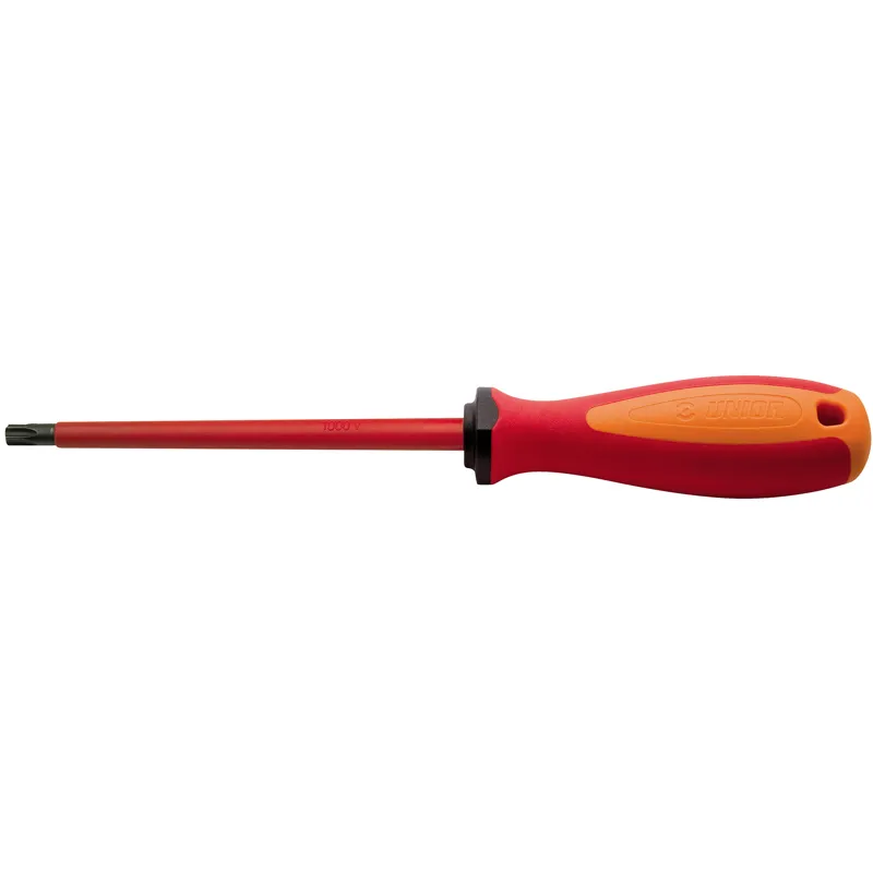Unior Screwdriver Tbi With Tx Profile And Hole in Red