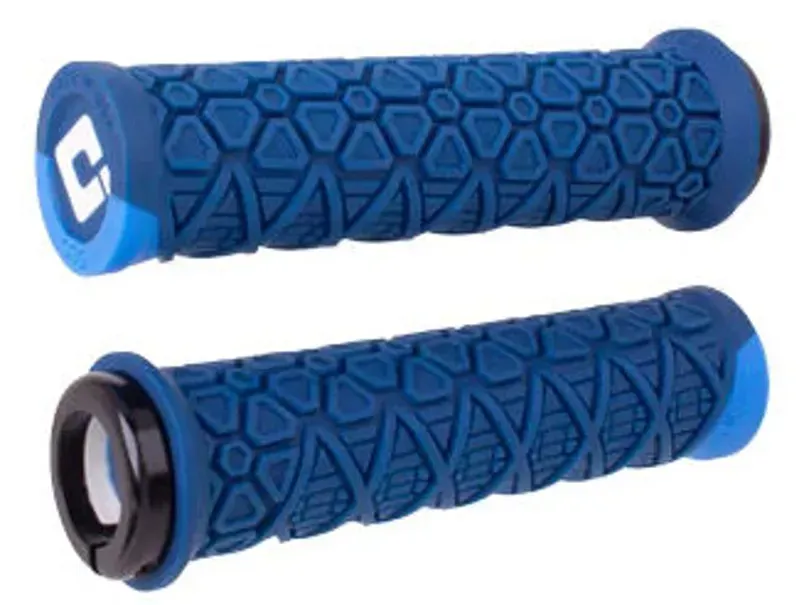 Odi Vanquish D30 Lock-on ATB Grips w/ Graphite Clamp in Navy Blue/Blue