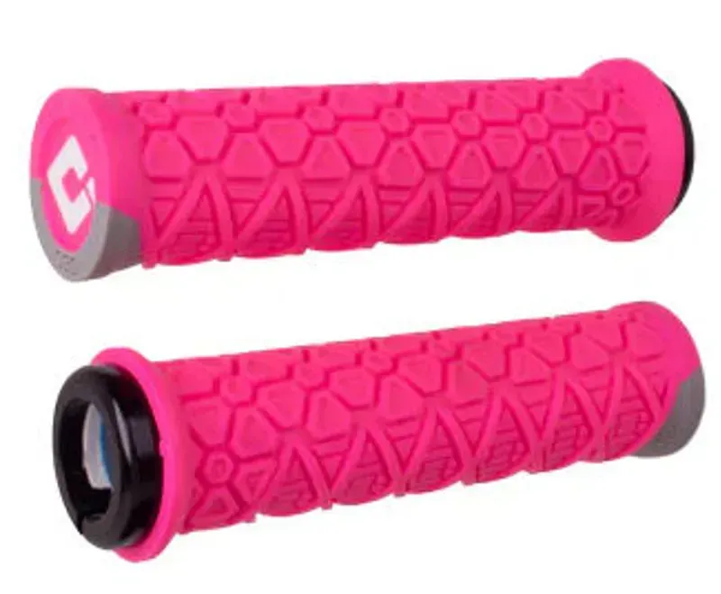 Odi Vanquish D30 Lock-on ATB Grips w/ Graphite Clamp in Pink/Grey