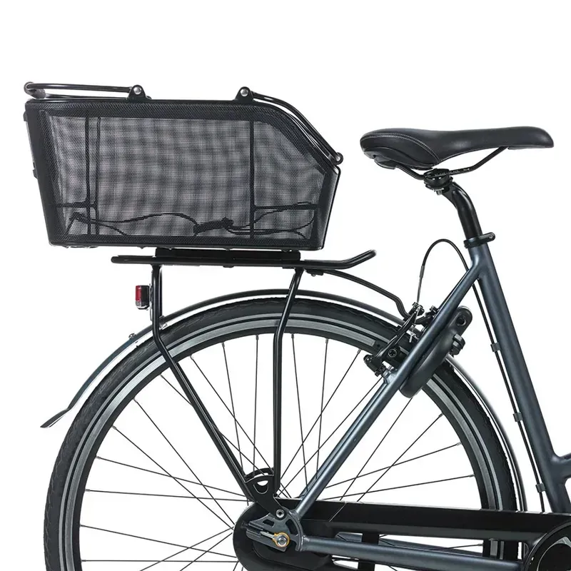 Basil Cento Rear Basket in Black-2