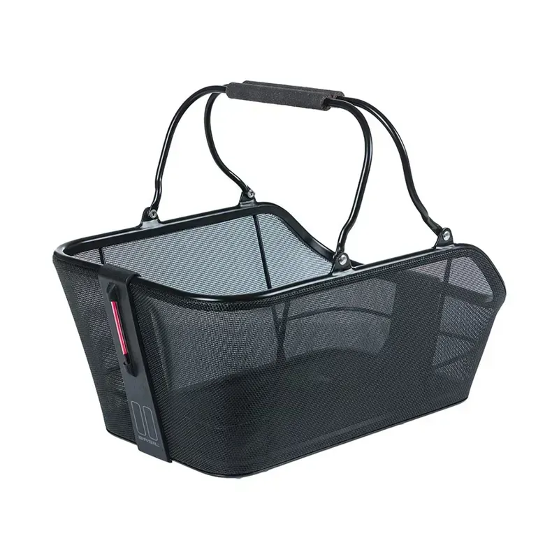 Basil Cento Rear Basket in Black
