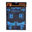 Fox Fork Step-Cast Decal Kit in Blue