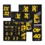 Fox AM Heritage Fork and Shock Decal Kit in Yellow
