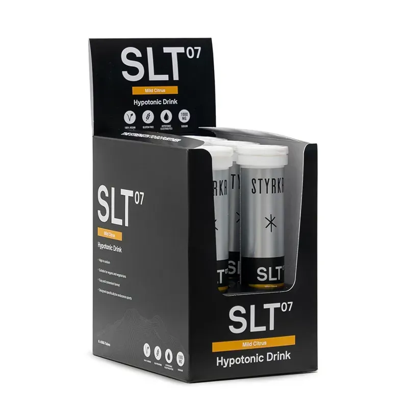 STYRKR - SLT07 Citrus Sodium Hydration Tablets x12 X6 Black 1000mg Drink 